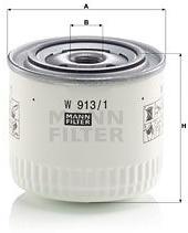 Mann-filter Filtru ulei MANN-FILTER W 913/1 (W 913/1) - automobilus