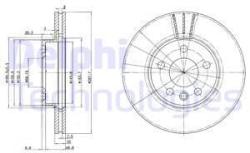 DELPHI Disc frana DELPHI BG3025 (BG3025) - automobilus