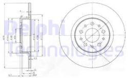 DELPHI Disc frana DELPHI BG3857 (BG3857) - automobilus