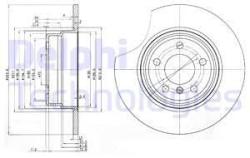 DELPHI Disc frana DELPHI BG3629 (BG3629) - automobilus