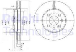 DELPHI Disc frana DELPHI BG3334 - automobilus