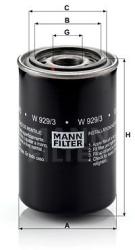 Mann-filter Filtru ulei MANN-FILTER W 929/3 (W 929/3) - automobilus