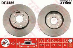 TRW Disc frana TRW DF4486 (DF4486) - automobilus
