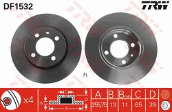TRW Disc frana TRW DF1532 (DF1532) - automobilus