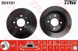 TRW Disc frana TRW DF4191 (DF4191) - automobilus