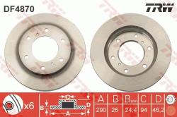 TRW Disc frana TRW DF4870 - automobilus