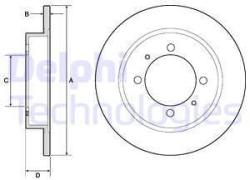 DELPHI Disc frana DELPHI BG3203 (BG3203) - automobilus