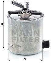 Mann-filter filtru combustibil MANN-FILTER WK 9043 (WK 9043) - automobilus