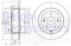 DELPHI Disc frana DELPHI BG4136 - automobilus