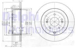 DELPHI Disc frana DELPHI BG4136 (BG4136) - automobilus
