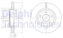 DELPHI Disc frana DELPHI BG9058 (BG9058) - automobilus