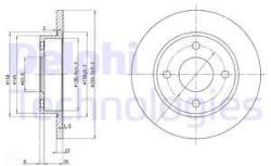 DELPHI Disc frana DELPHI BG3055 (BG3055) - automobilus