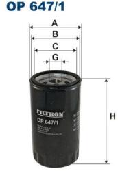 FILTRON Filtru ulei FILTRON OP 647/1 (OP 647/1) - automobilus