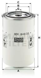 Mann-filter filtru combustibil MANN-FILTER WDK 940/20 - automobilus