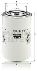 Mann-filter filtru combustibil MANN-FILTER WDK 940/20 (WDK 940/20) - automobilus