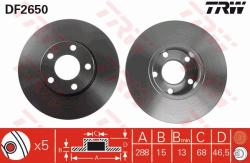 TRW Disc frana TRW DF2650 (DF2650) - automobilus