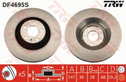 TRW Disc frana TRW SINGLE DF4695S (DF4695S)