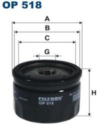 FILTRON Filtru ulei FILTRON OP 518 (OP 518) - automobilus