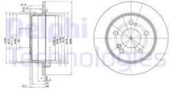 DELPHI Disc frana DELPHI BG2291 (BG2291) - automobilus