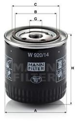 Mann-filter Filtru ulei MANN-FILTER W 920/14 (W 920/14) - automobilus
