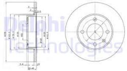 DELPHI Disc frana DELPHI BG2117 (BG2117) - automobilus