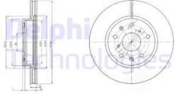 DELPHI Disc frana DELPHI BG4093C (BG4093C) - automobilus