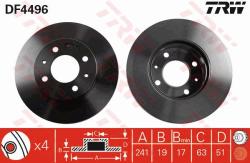 TRW Disc frana TRW DF4496 (DF4496) - automobilus