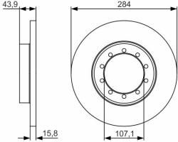 Bosch Disc frana BOSCH 0 986 479 A34 (0 986 479 A34) - automobilus