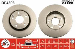 TRW Disc frana TRW DF4393 (DF4393) - automobilus