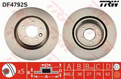 TRW Disc frana TRW SINGLE DF4792S (DF4792S)