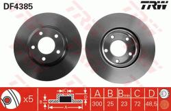 TRW Disc frana TRW DF4385 (DF4385) - automobilus