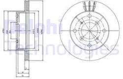 DELPHI Disc frana DELPHI BG2645 (BG2645) - automobilus