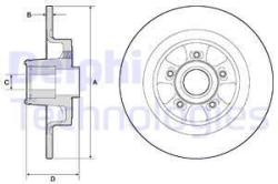 DELPHI Disc frana DELPHI BG9133RS (BG9133RS) - automobilus