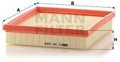 Mann-filter Filtru aer MANN-FILTER C 24 025 - automobilus