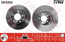 TRW Disc frana TRW DF4359 (DF4359) - automobilus