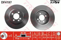 TRW Disc frana TRW DF4197 (DF4197) - automobilus