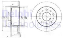 DELPHI Disc frana DELPHI BG3923 (BG3923) - automobilus