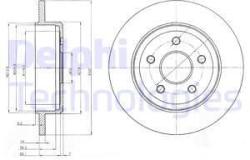 DELPHI Disc frana DELPHI BG4160 (BG4160) - automobilus