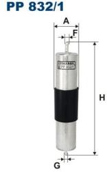 FILTRON filtru combustibil FILTRON PP 832/1 (PP 832/1) - automobilus