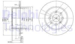 DELPHI Disc frana DELPHI BG3141 (BG3141) - automobilus