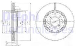 DELPHI Disc frana DELPHI BG4049C (BG4049C) - automobilus