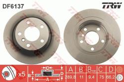 TRW Disc frana TRW DF6137 (DF6137) - automobilus