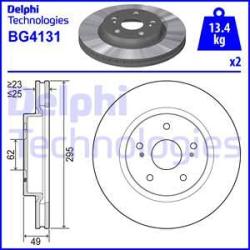 DELPHI Disc frana DELPHI BG4131 (BG4131) - automobilus