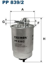FILTRON filtru combustibil FILTRON PP 839/2 (PP 839/2) - automobilus