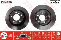 TRW Disc frana TRW DF4450 (DF4450) - automobilus