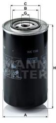 Mann-filter filtru combustibil MANN-FILTER WK 1168 (WK 1168) - automobilus