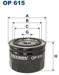 FILTRON Filtru ulei FILTRON OP 615 (OP 615) - automobilus