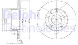 DELPHI Disc frana DELPHI BG2845 (BG2845) - automobilus