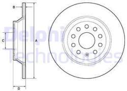 DELPHI Disc frana DELPHI BG4751C (BG4751C) - automobilus