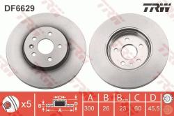 TRW Disc frana TRW DF6629 (DF6629) - automobilus
